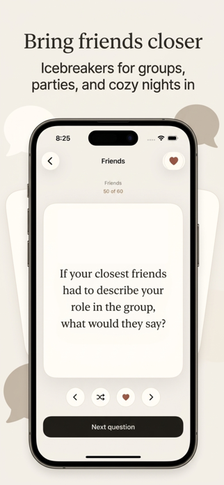 Deep Conversation Starters Screenshot 3 of 5
