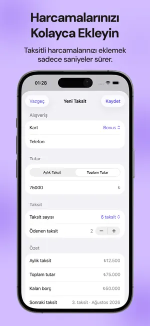 TaksitTakip - Tek Elden Yönet screenshot 3