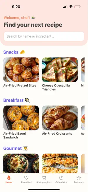 Air Fryer Meal Recipes App screenshot 1