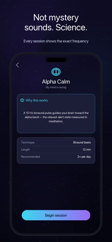 NeuroShift: Calm Your Mind iPhone screenshot