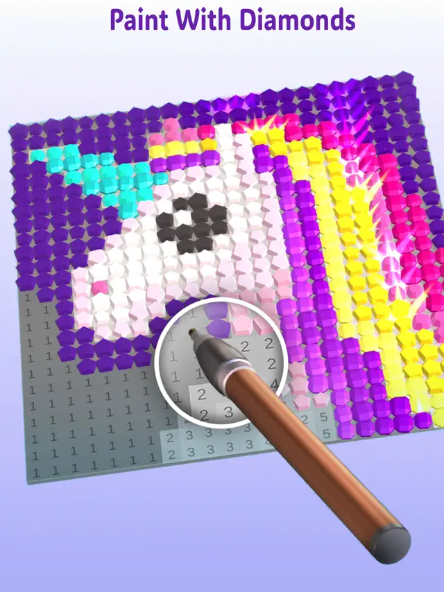 Diamond Painting ASMR Coloring screenshot 7