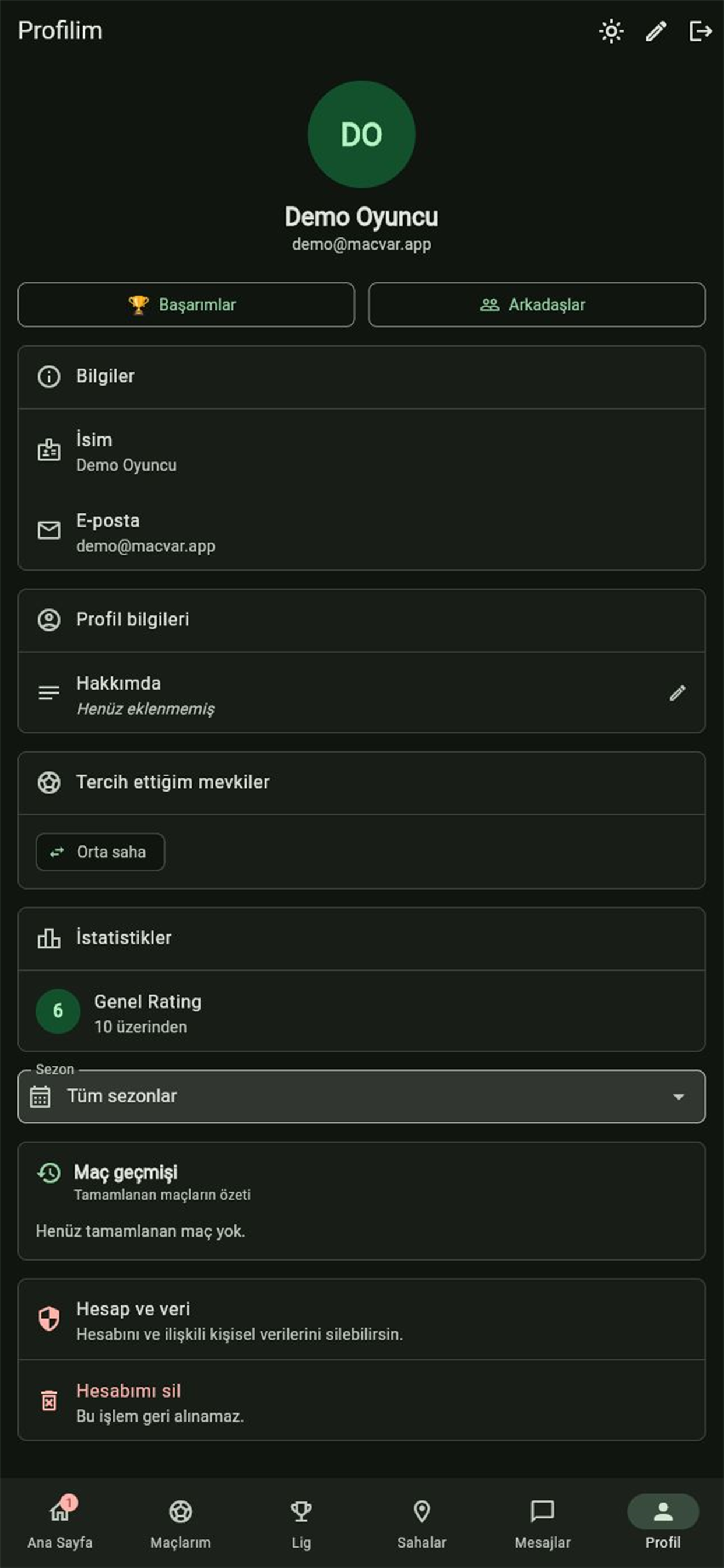 MaçVar Halısaha screenshot 8