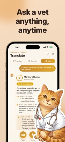 Cat Translator: Meow to Human iPhone screenshot