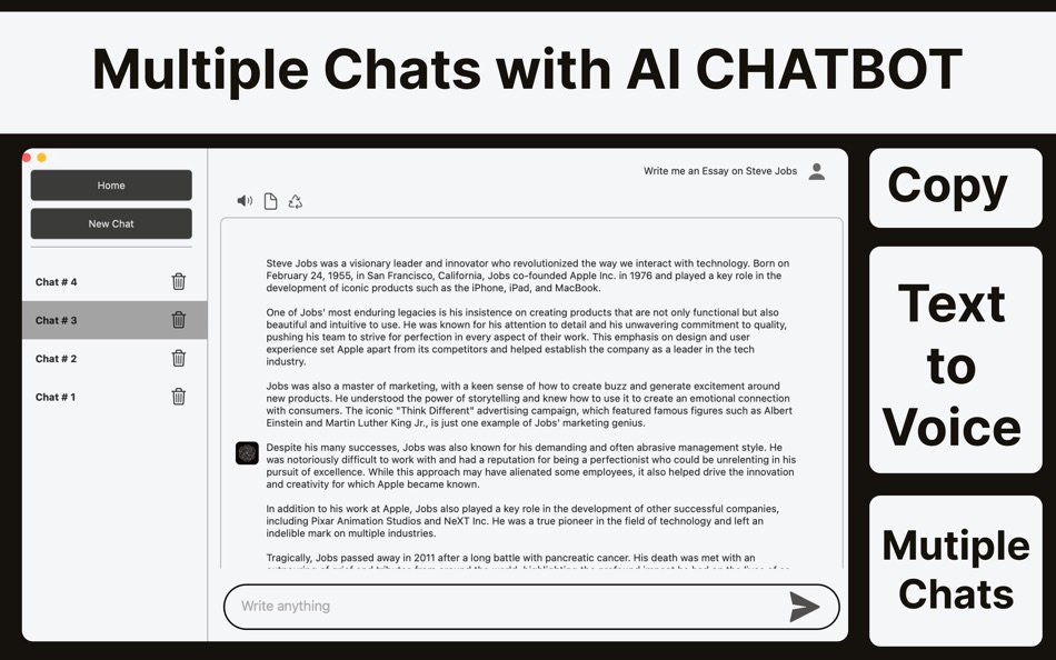 #2. AI-CHAT : Chatbot + Assistant (macOS) De: Shakir Ullah