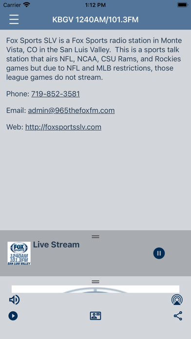 Fox Sports SLV (KBGV) Screenshot