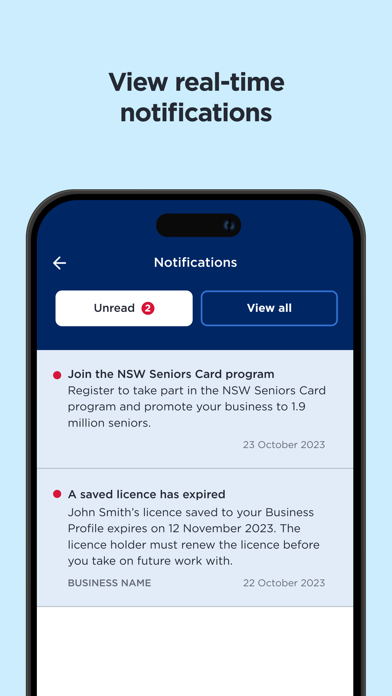 Service NSW Business Bureau Screenshot