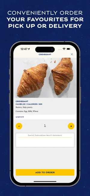 Paris Baguette Canada iPhone screenshot 2