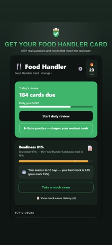Food Handler Card & ServSafe Screenshot 1 of 8