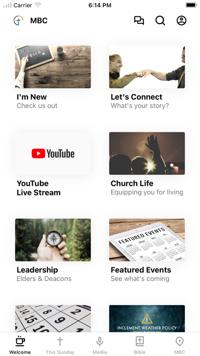 Milford Bible Church Screenshot