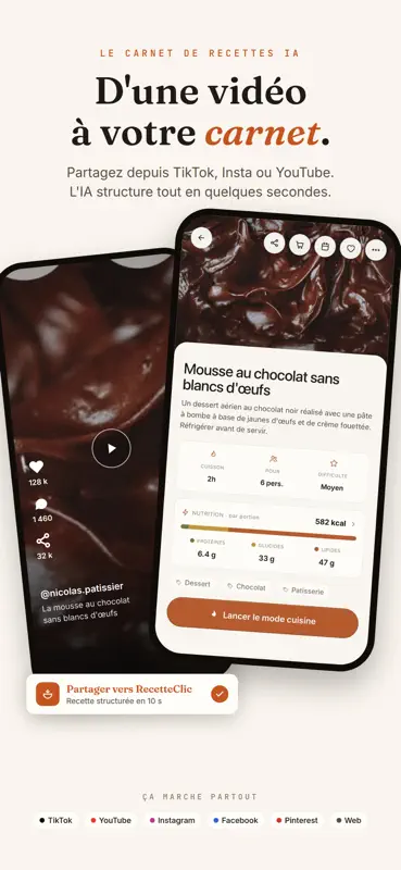 RecetteClic – Recettes Vidéos screenshot 1 of 9