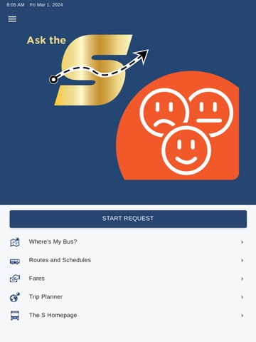 Ask the S iPad screenshot