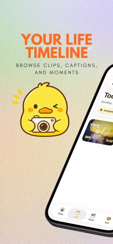 DuckLog: Daily Vlog App - Personal Video Diary for iPhone App Store screenshot 2