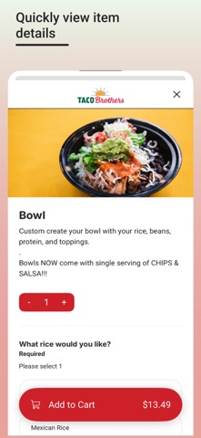 Taco Bros To Go iPhone screenshot