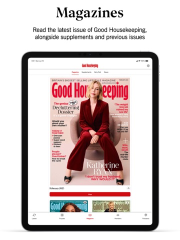 Good Housekeeping UK iPad screenshot