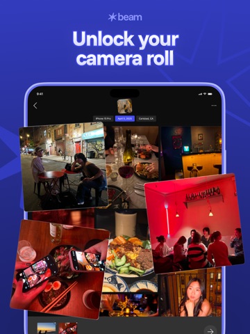 Beam - Unlock your camera roll iPad screenshot