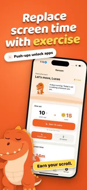 Ransom: Exercise Screen Time screenshot 1