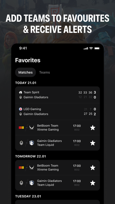 Flapscore – eSports Stats Screenshot