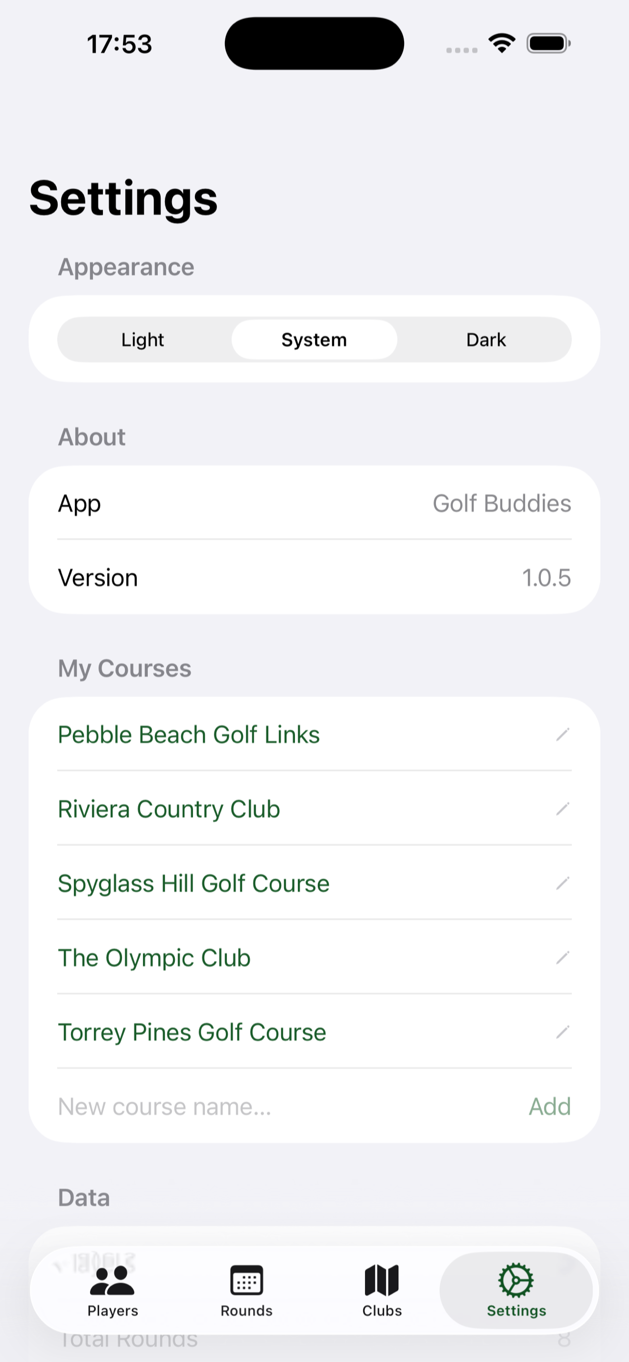 My Golf Buddies screenshot 5