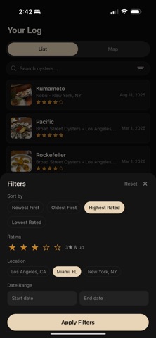 Pearl: Oyster Tracker screenshot