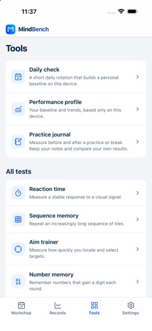 MindBench screenshot 5