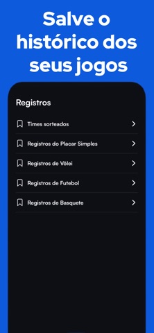 PlacarApp - Placar de Jogos screenshot