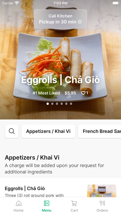 Cali Kitchen To Go App