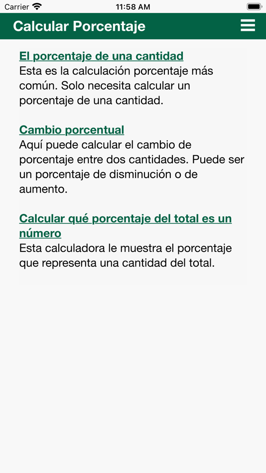 #2. Calcular porcentaje (iOS) 由: H Valeur