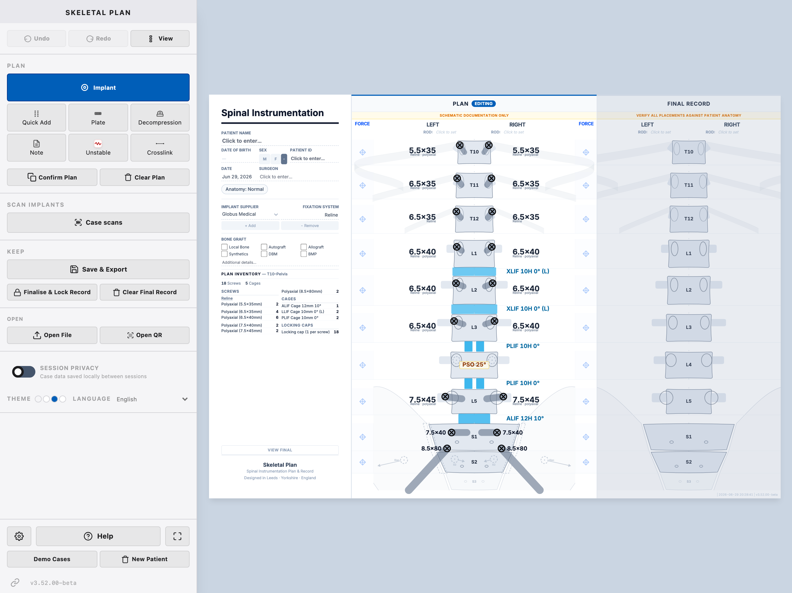 Skeletal Plan screenshot 8