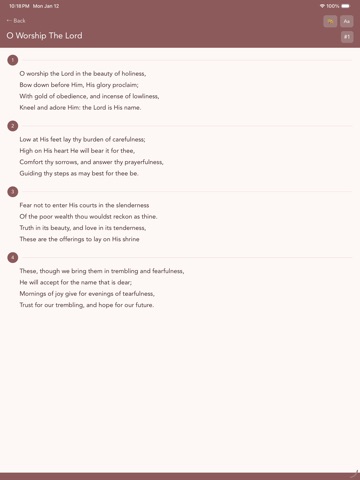 SDA Hymnal: PH Edition iPad screenshot 2