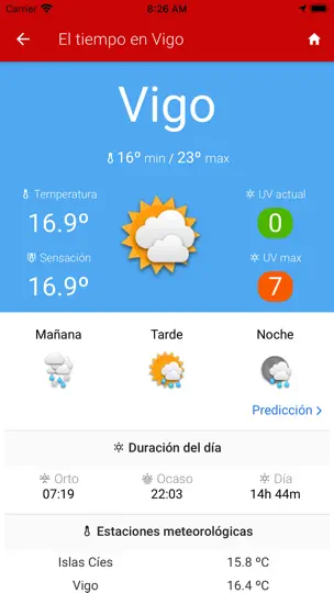 Captura de pantalla de Vigo App - Concello De Vigo en iPhone 7