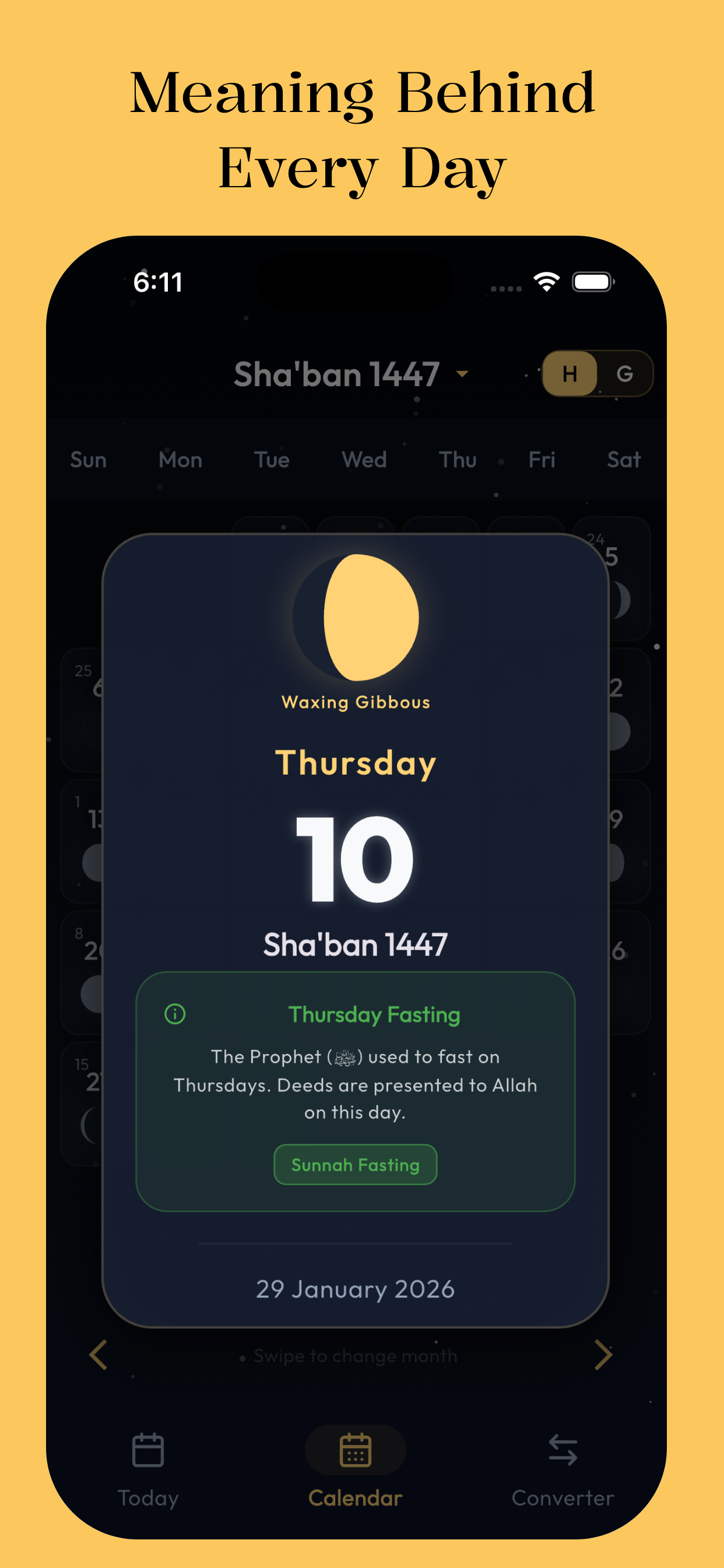 Simple Hijri Calendar screenshot 3