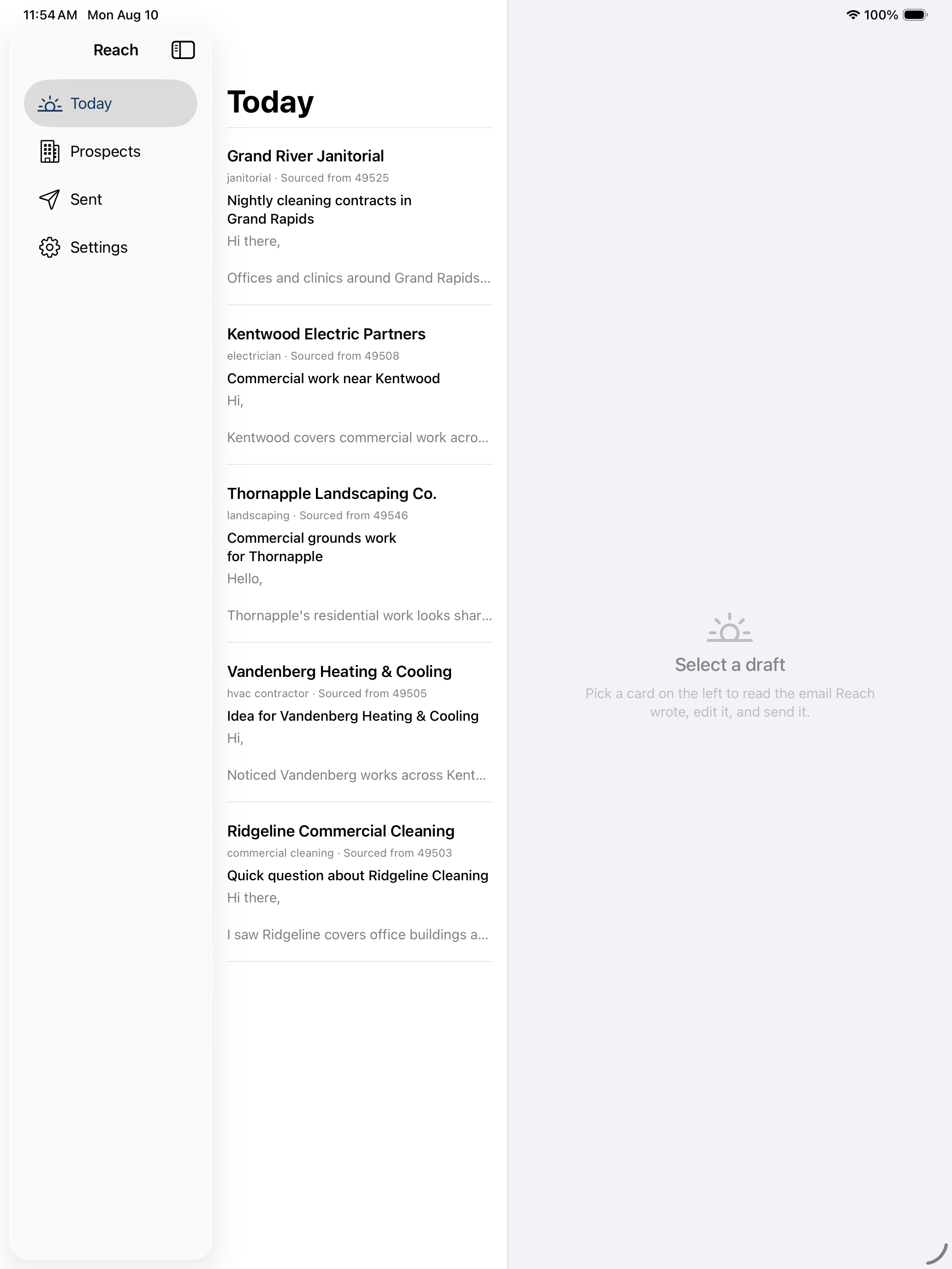 Reach: Local Business Leads screenshot 8