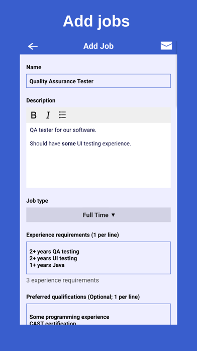 easyJOBFILL Screenshot