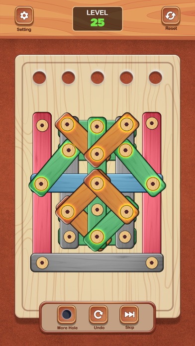 Tangle Screw - Wood Nut & Bolt Screenshot