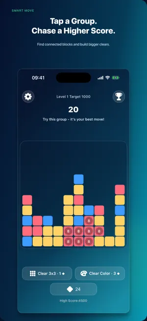 Pop Blocks: Tap & Relax Puzzle screenshot 1