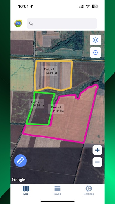 GPS Fields areas measure Screenshot
