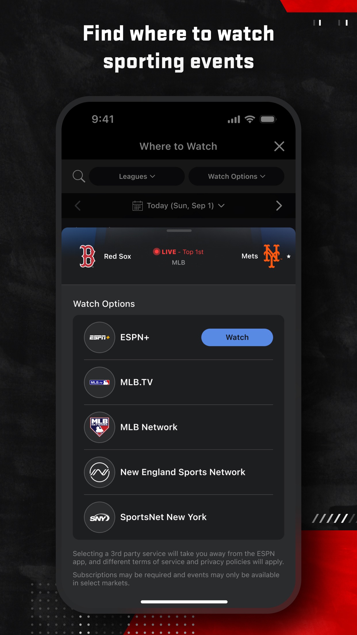 ESPN: Live Sports & Scores screenshot 5