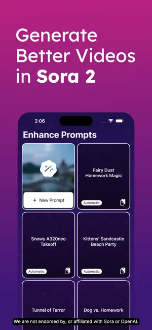 Prompt Enhancer for AI Videos screenshot 1