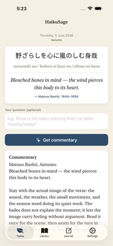 HaikuSage screenshot