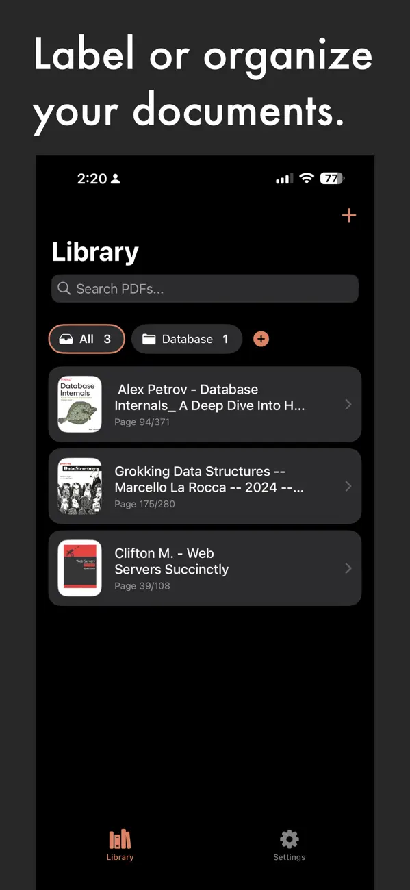 #1. Reader++ (iOS) โดย: Mahamad Kanoute