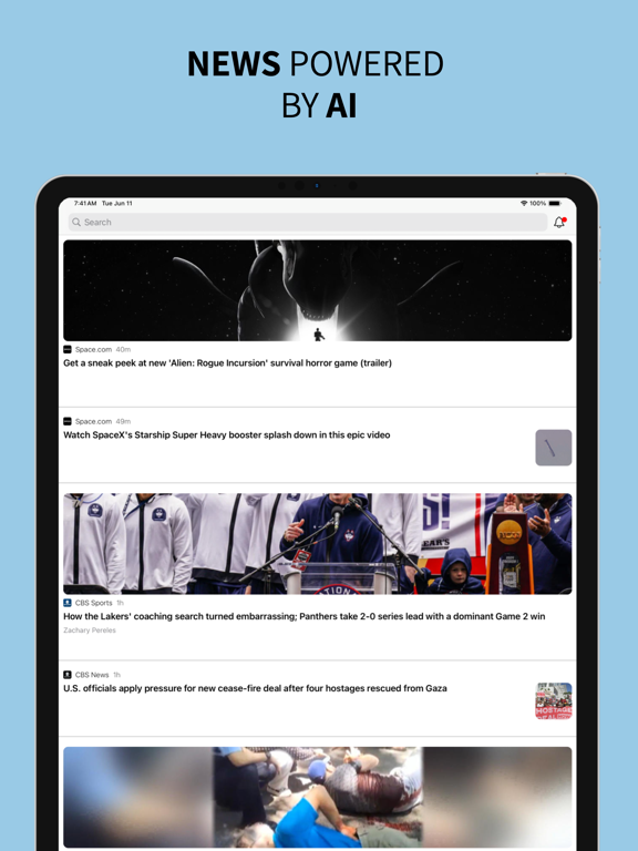 MatterFact News iPad screenshot 1 - News app
