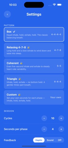 FourBeat: Box Breathing Screenshot 2 of 4
