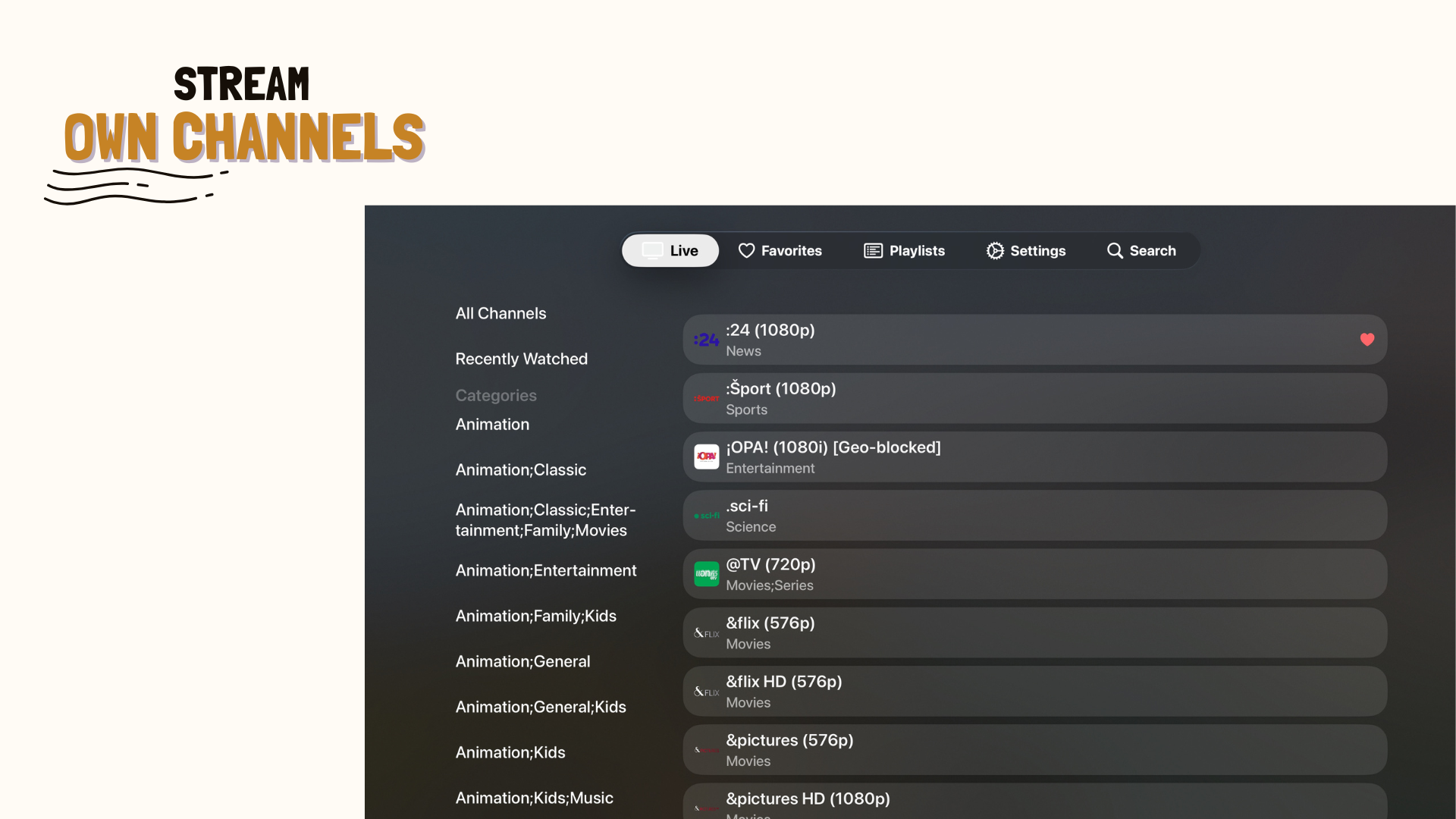 BananaPlayer - IPTV