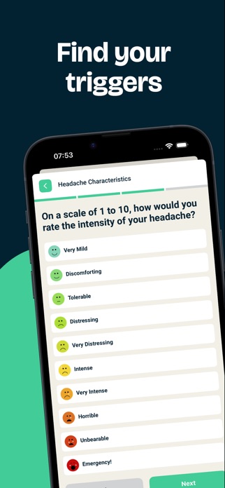 Headache tracker - Daily log Screenshot 5 of 5