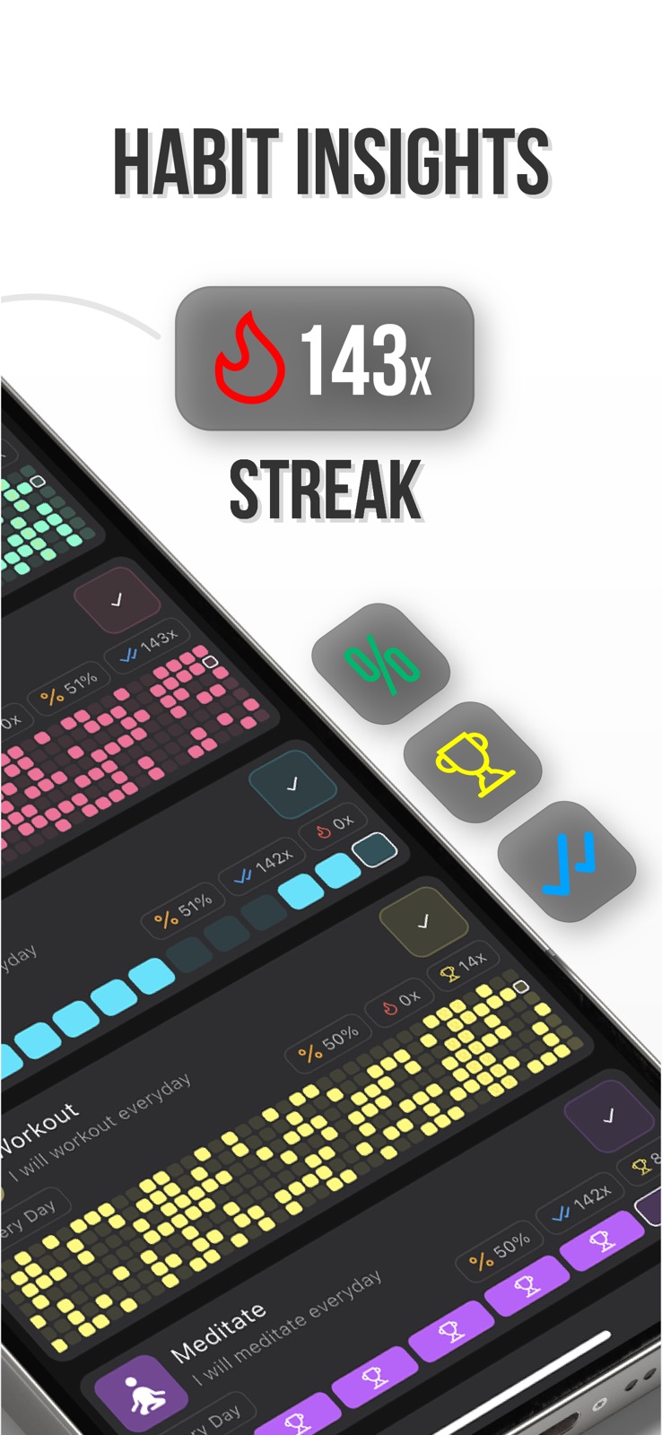 Habit Tracker - HabitStack iphone screenshot 2