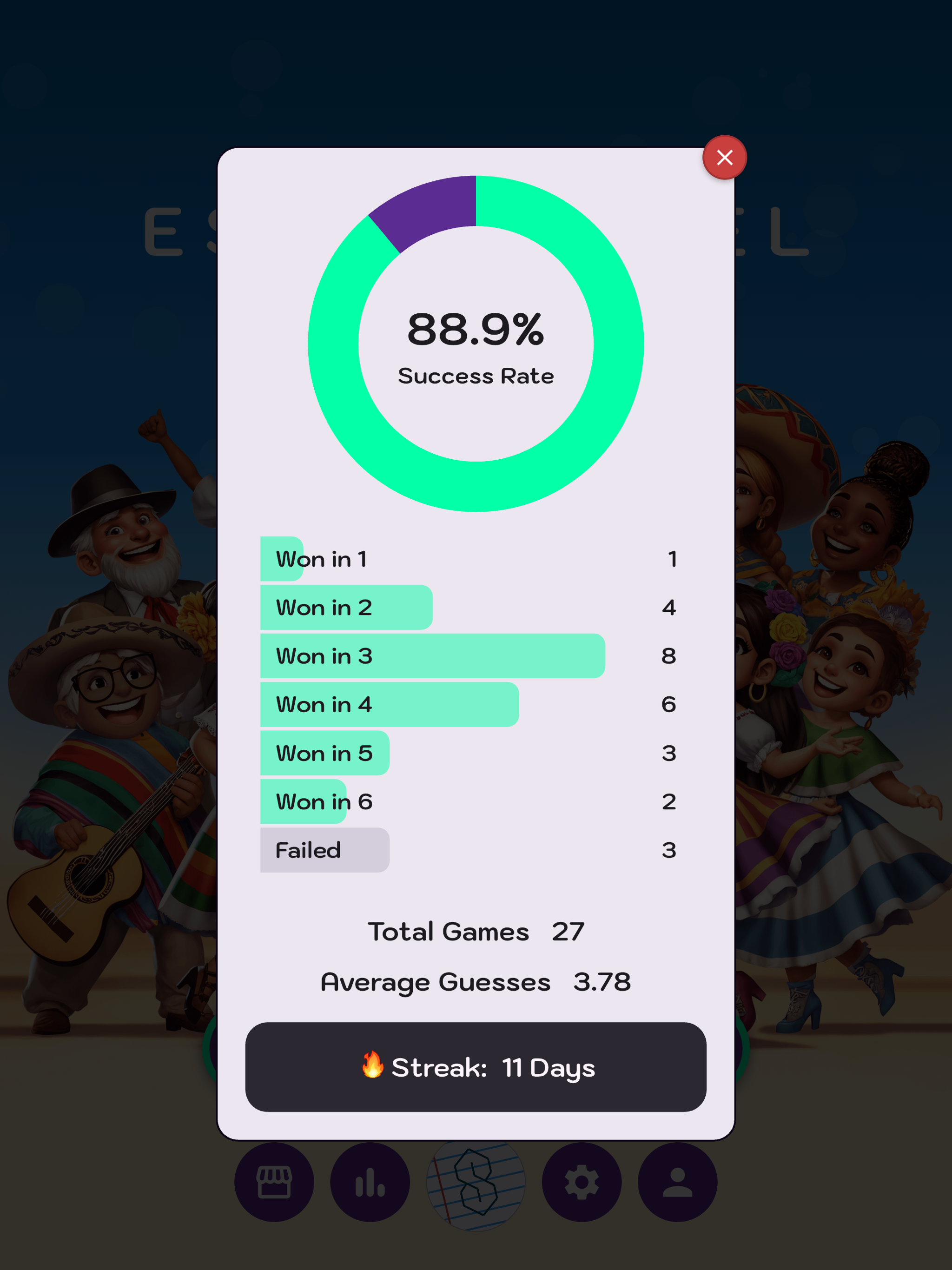 Españordel: Spanish Word Game screenshot 13