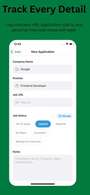 ApplyAI: Job Tracker & Resume screenshot 2