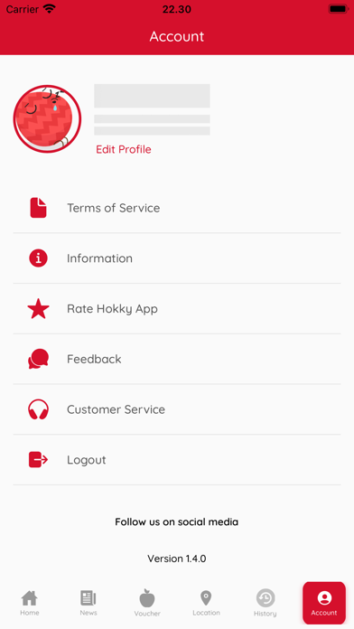 Hokky Membership Screenshot