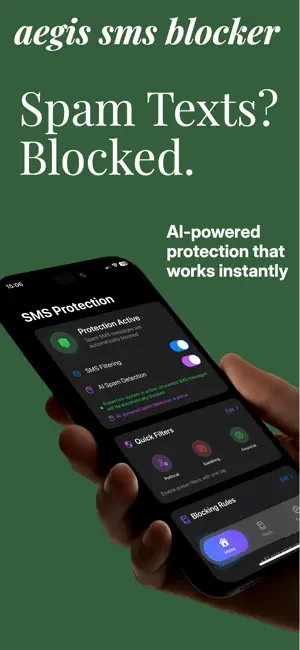 Aegis: AI SMS Spam Blocker screenshot 1