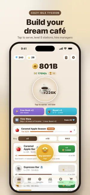 Café Tycoon: Idle Coffee screenshot 1
